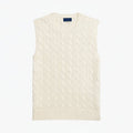 Cable-Knit Cotton Sweater Vest