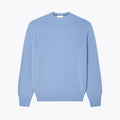 Carded Wool Crew Neck Sweater