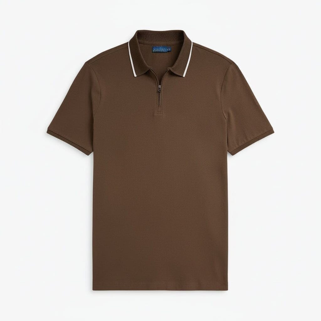 Classic Fit Stretch Mesh Polo Shirt