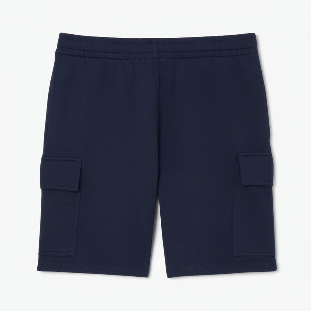 Cotton Fleece Cargo Shorts