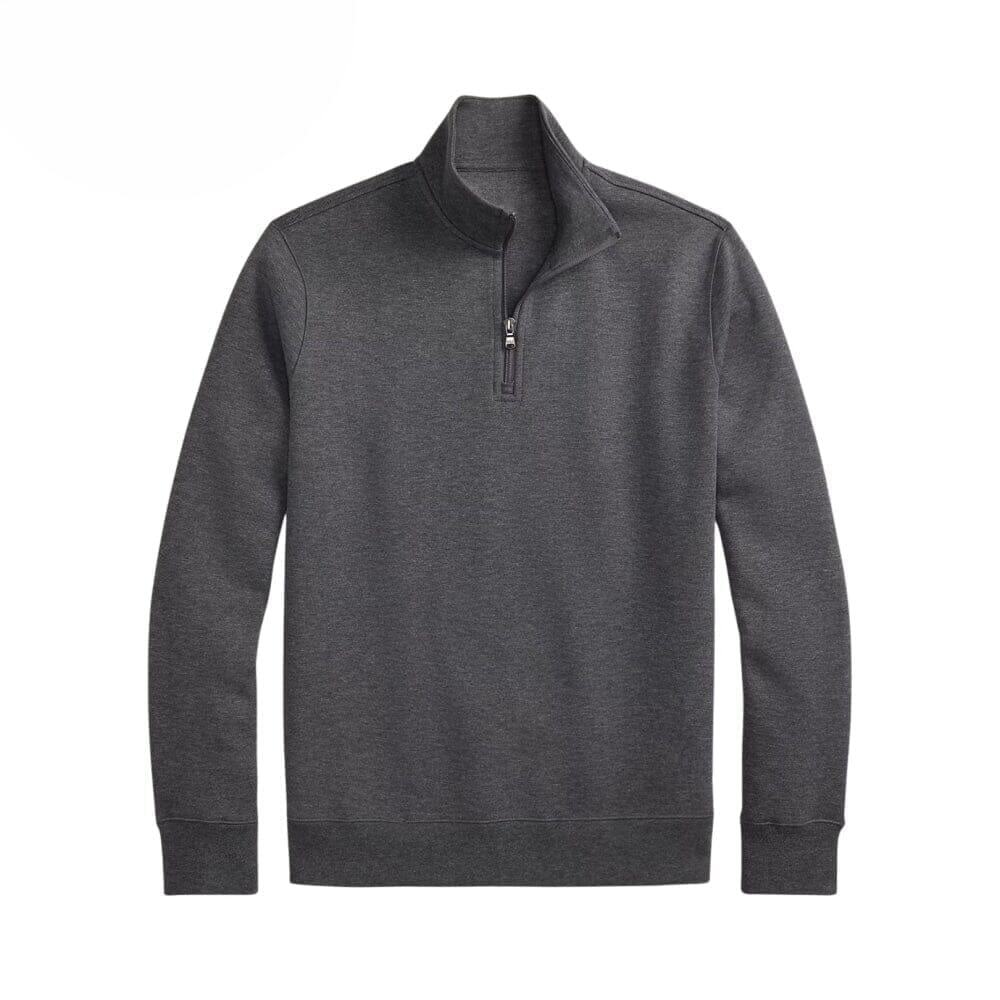 Double-Knit Mockneck Pullover