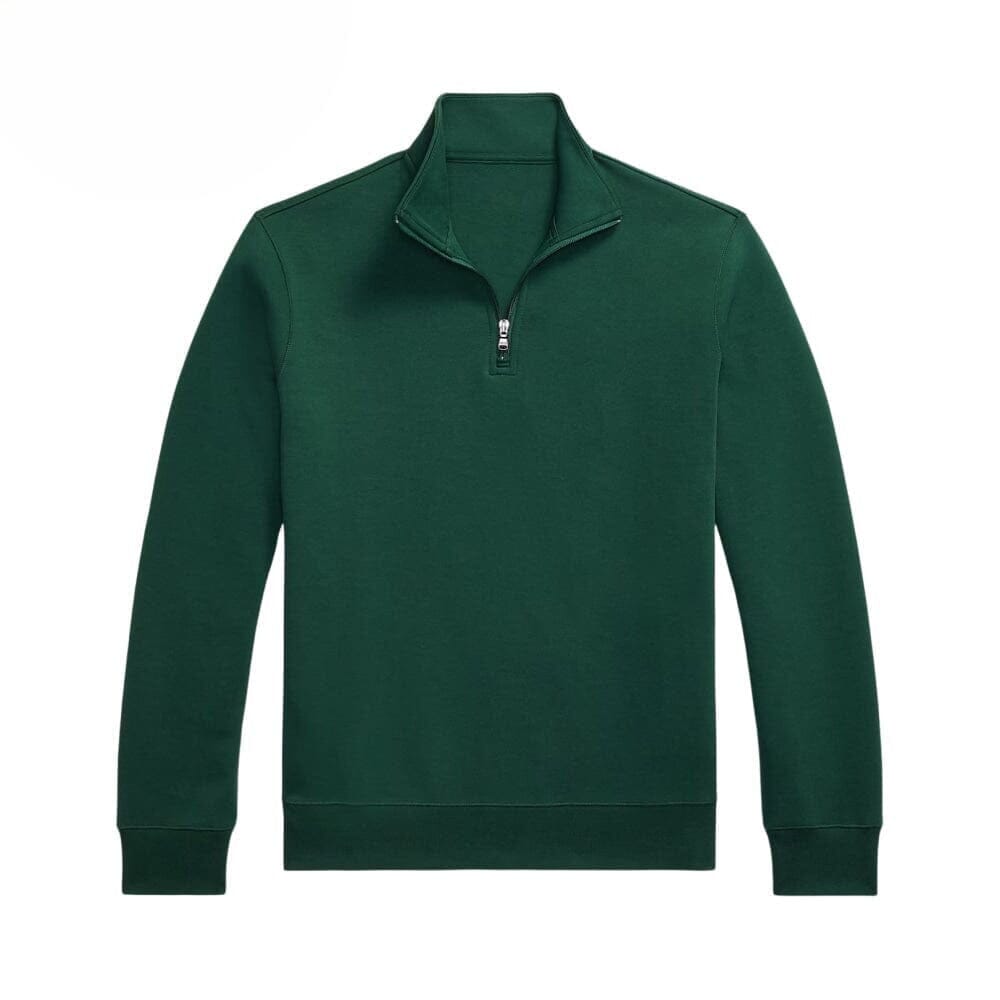 Double-Knit Mockneck Pullover