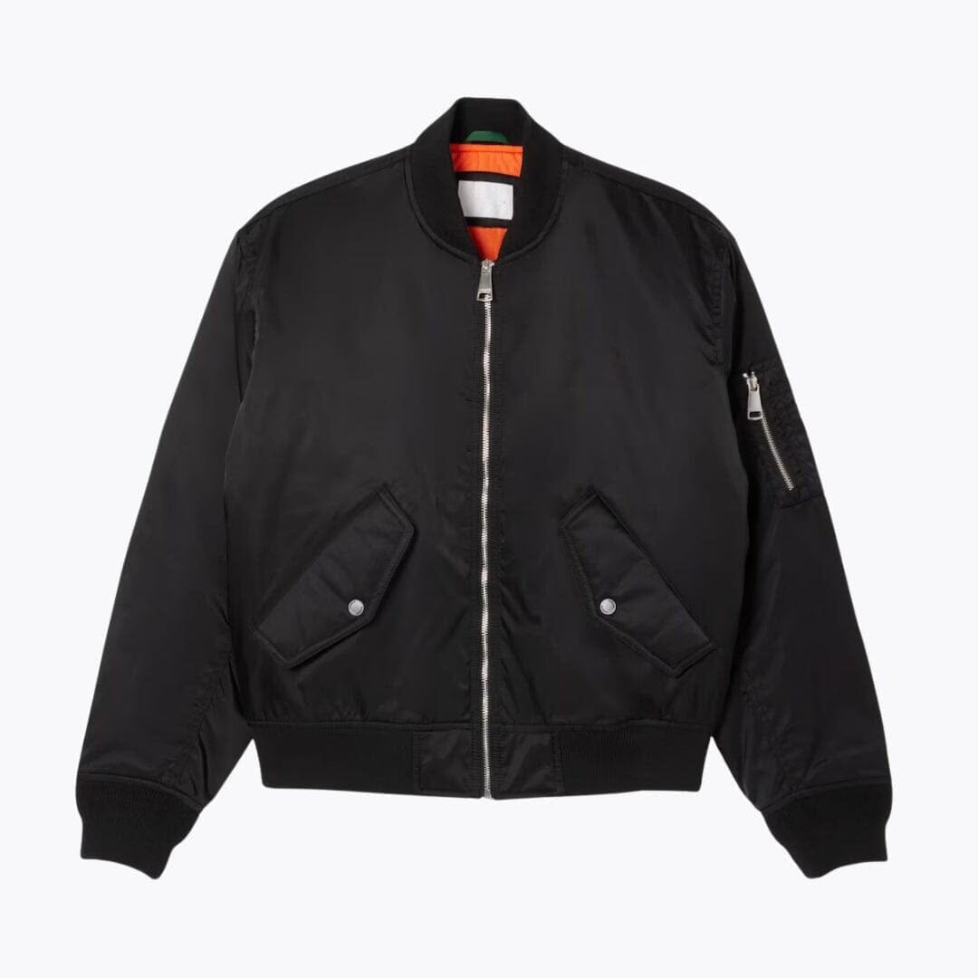 Water-Repellent Padded Bomber Jacket