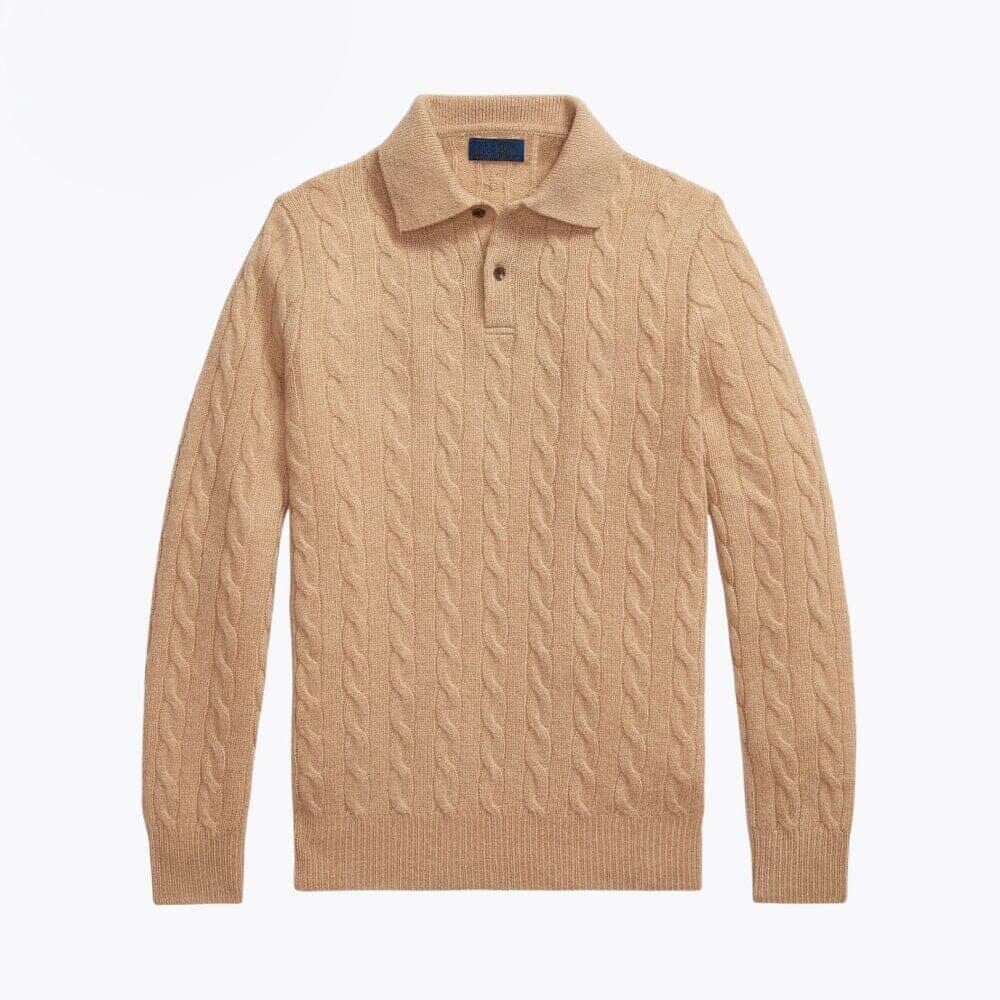 Wool–Cashmere Cable-Knit Jumper